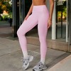 Anna-Kaci Active Women's High Waist Seamless Leggings with Contoured Panels for Comfortable Stretch Fit - 3 of 4