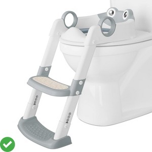 Adjustable Height Potty Training Seat with Step for Toddlers As a Potty Training Toilet Anti-Slip Safe Pads - 1 of 4