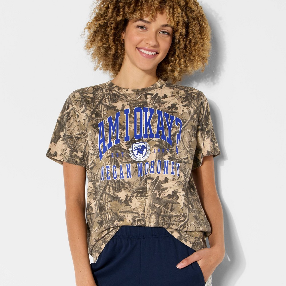 Women's Megan Moroney Short Sleeve Graphic T-Shirt - Camo XL