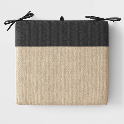 Two Tone Outdoor Chair Cushion Natural - Threshold™