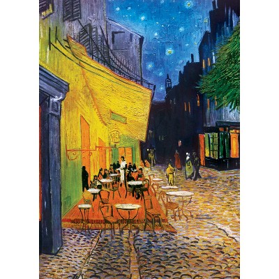 Van Gogh Café Terrace at Night 1000 Piece Linen Puzzle