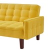 DOMETOUR Solid Color Tufetd Sofa Save Space Convertible Sofa Bed for Living Room - 4 of 4