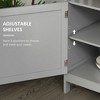 NicBex Accent Buffet Cabinet with Storage Modern Sideboard Cabinet Coffee Bar Cabinet with 2-Level Shelf and Open Compartment for Dining Room - 4 of 4