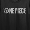 One Piece Live Action Skull Face Logo Crew Neck Short Sleeve Women's Black Crop Top - 2 of 4