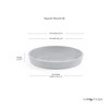 Ecopots Round Recycled Plastic Modern In/Outdoor Planter Flower Pot Saucer - 2 of 4