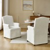 Arnold dining chair Set of 2 roll arms|ARTFUL LIVING DESIGN-IVORY - 3 of 4