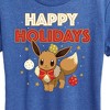 Women's - Pokémon - Happy Holidays Evee Short Sleeve Graphic T-Shirt - 2 of 4