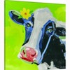 Manual Woodworkers and Weavers Bossy the Cow Canvas Art, 32"x32" Inches, Farmhouse Wall Decor in Rustic Country Animal Style - 2 of 3