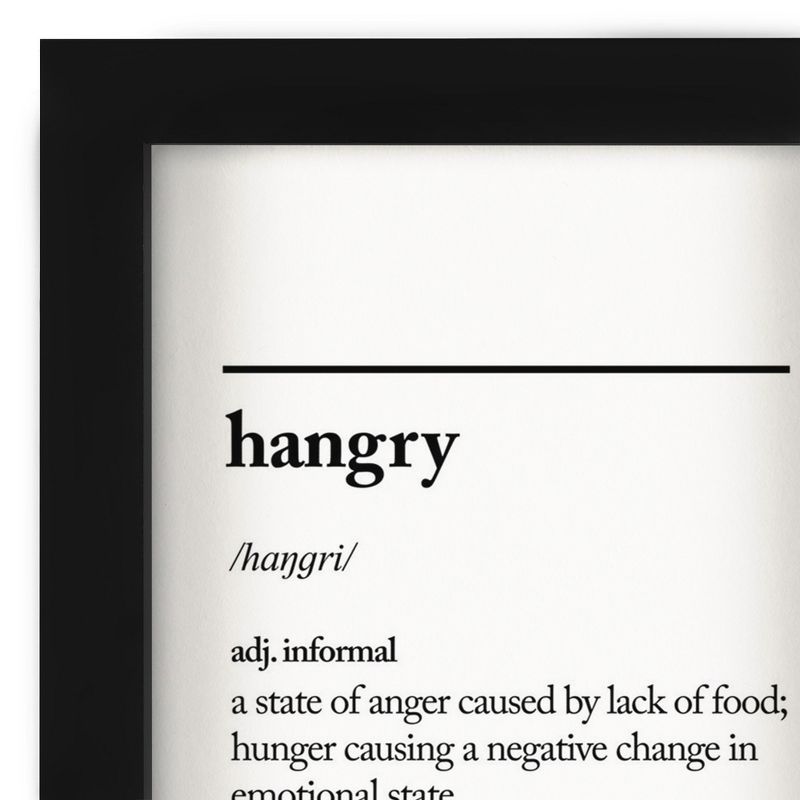 Americanflat Minimalist Educational Hangry' By Motivated Type Shadow Box Framed Wall Art Home Decor, 4 of 9