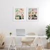 Stupell Industries Minty Garden Flowers , White, 17" x 21" - 2 of 4