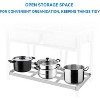 Coucheta Freestanding Double Bowl Utility Sink,Stainless Steel, Commercial Prep Sink w/ Hot & Cold Faucet, Undershelf - 3 of 4