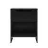 NicBex 1 Drawer Nightstand with Handle Free Design,Bedside Table with Open Storage Cubby,Modern Side Table for Bedroom - 4 of 4