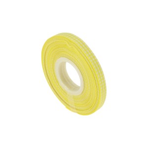 Unique Bargains Ribbon Checkered Woven Polyester 393.7"x0.39" 1 Pc - 1 of 4