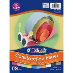 Pacon Lightweight Construction Paper, 9 x 12 Inch, 50 lb, Assorted Colors, pk of 500
