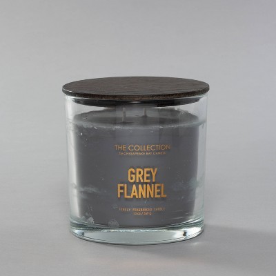 13oz Glass Jar Candle Gray Flannel - The Collection By Chesapeake Bay Candle