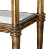 Uttermost Bright Gold Console Table with Dual Glass Surfaces - 3 of 4