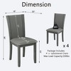 Sapphtopaz Modern Dining Chairs Set of 4 with High Backrest PU Upholstered Dining Room Chair with Wood Legs Kitchen Chair for Kitchen,Dining Room - 2 of 4
