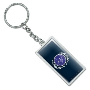 Star Trek United Federation of Planets Logo Rectangle Keychain in