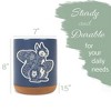 Elanze Designs Kitchen Utensil Holder With Non Slip Cork Base Large 8 Inch Ceramic Storage Crock Forest Animal Countertop Organizer Floral Squirrel - 2 of 4