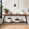 Hommoo 70.9" Extra Long Console Table Rustic Brown - 2 of 4