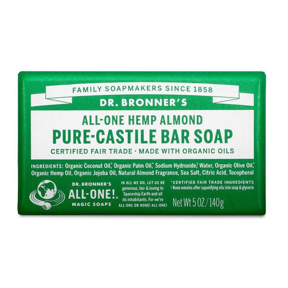 Dr. Bronner's Organic Pure Castile Almond Bar Soap 5oz