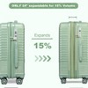 Summit Adventure 4-Piece Geyao Green Expandable Luggage Set - 4 of 4