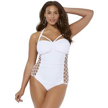 Swimsuits for All Women's Plus Size Boss Underwire One Piece Swimsuit