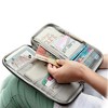iMountek "Travel Passport Wallet: 12-cell organizer for tickets, IDs, and cards. Water-repellent case for travel & daily use."Black - 2 of 4
