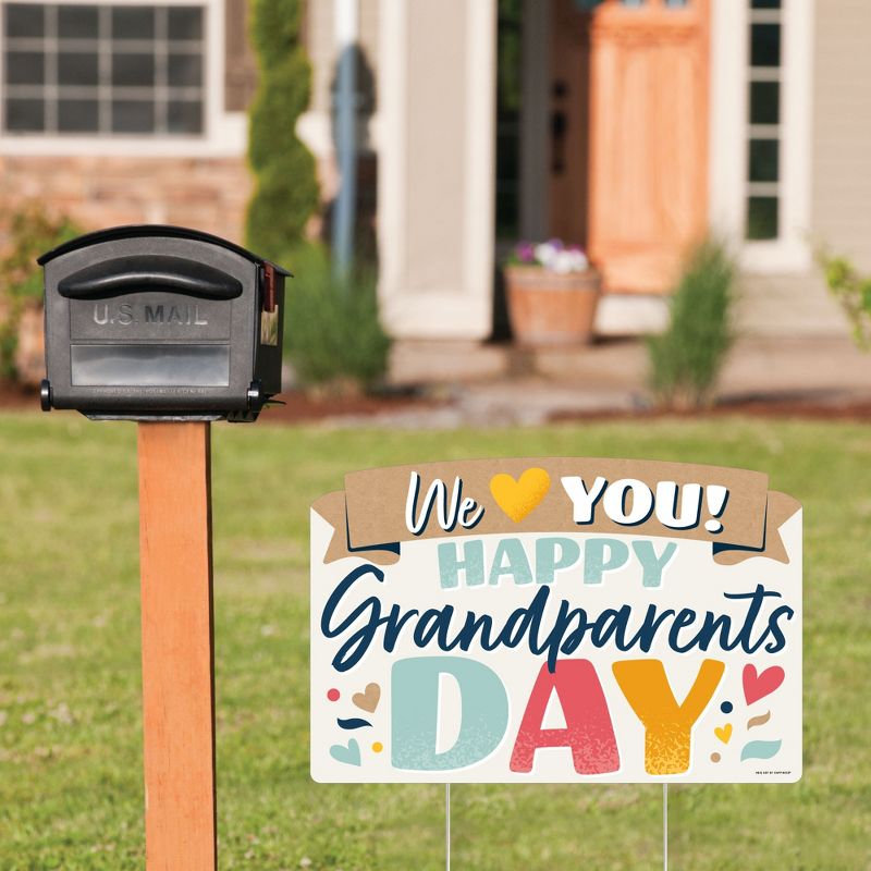 Big Dot of Happiness Happy Grandparents Day - Grandma & Grandpa Party Yard Sign Lawn Decorations - We Love You Party Yardy Sign, 2 of 8
