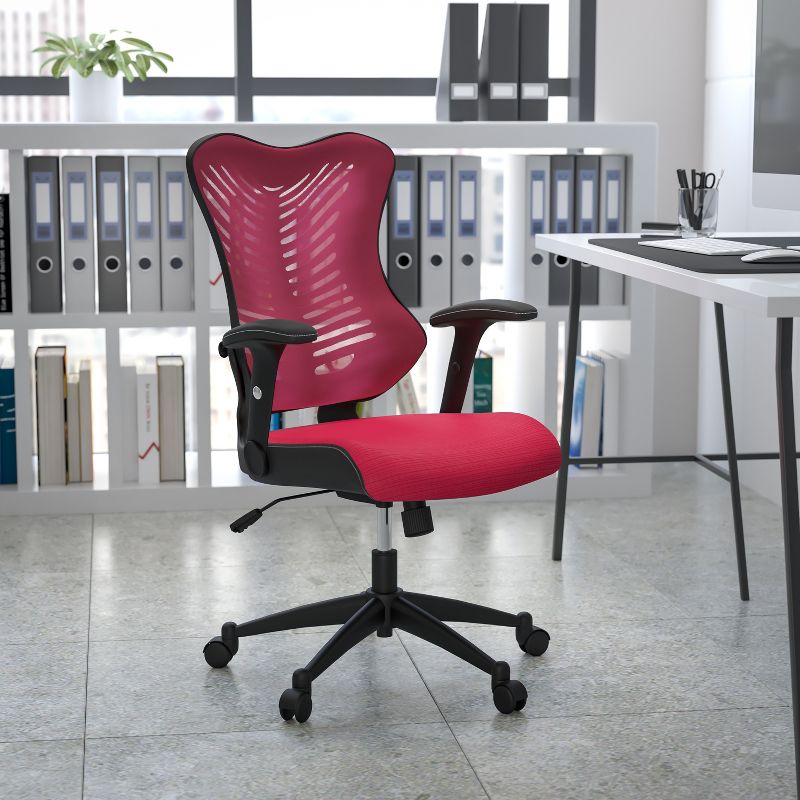 Flash Furniture High Back Designer Mesh Executive Swivel Ergonomic Office Chair with Adjustable Arms, 2 of 12
