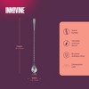 Innovine Professional Bar Spoon, Stainless Steel Cocktail Stirrer w/ Twisted Stem, Drink Stirring Tool, Perfect for Home Bars, 30.5 cm, Set of 1 - 3 of 4