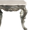 28" Miliani Accent Table Natural Marble Top and Antique Bronze Finish - Acme Furniture - 3 of 4