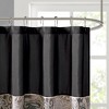 CAVINAS 72 x 72 Inch Jacquard Shower Curtain with Pieced Design,Bathroom Shower Curtains with 12 Button Holes,Machine Washable - 3 of 4