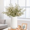 LuxenHome White Terracotta 16.1-Inch Tall Indoor and Outdoor Cylinder Vase - 3 of 4