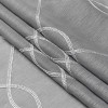Kate Aurora 2 Piece Clarabelle Embroidered Lattice Matte Sheer Grommet Top Curtain Panels - 84 In. Long - 4 of 4
