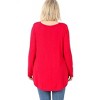 Women's V-Neck Dolphin Hem Top - ZENANA - 3 of 4