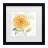 Trademark Fine Art Sheila Golden The Yellow Rose Matted Framed Art - 2 of 4