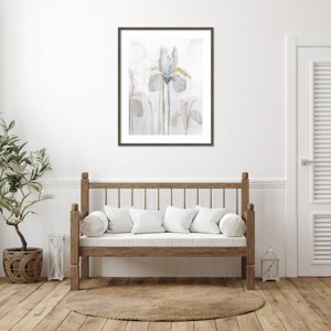 Amanti Art Ella Iris by Maya Woods Wood Framed Wall Art Print - 1 of 4