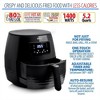 Deco Chef Digital 5.8QT Electric Air Fryer (Black) with Gourmet 12-Piece Knife Set - 2 of 4