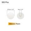 Unique Bargains Plastic Decoration Furniture White Screw Cap Covers - 2 of 3