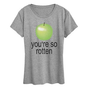 Women's - Instant Message - You're So Rotten Short Sleeve Graphic T-Shirt - 1 of 4