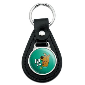 Scooby-Doo Ruh Roh Black Leather Keychain - 1 of 4