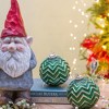 Whisen D3.9" Christmas Ball Ornaments, Glass Decorative Hanging Ball Christmas Tree Ornaments, Set of 6 - 2 of 4