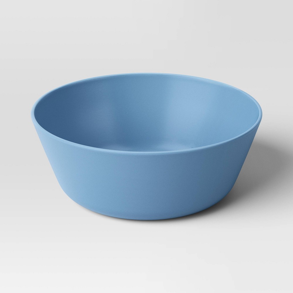 33.5 fl oz Plastic Cereal Bowl Blue - Room Essentials™: BPA-Free, Microwave & Dishwasher Safe, 20% Recycled Material