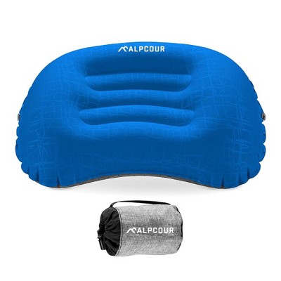 Alpcour Ultralight Inflatable Camping Pillow with Carry Case