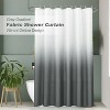 LunaLulinlk Gray Ombre Fabric Shower Curtain - 4 of 4