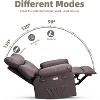 27" Oversized Vintage PU Leather Recliner Chair with Cup Holders and Side Pockets, Comfortable Lounge Chair for Living Room and Bedroom - 4 of 4