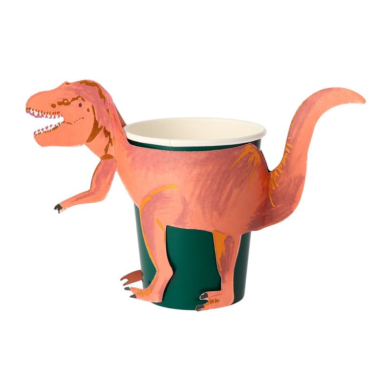 Meri Meri T-Rex Party Cups (Pack of 8), 1 of 6