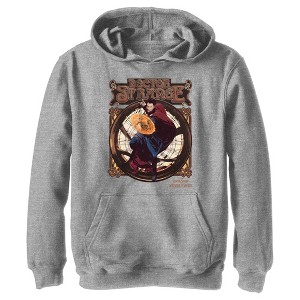 Boy's Marvel Doctor Strange in the Multiverse of Madness Retro Strange Pull Over Hoodie - 1 of 4