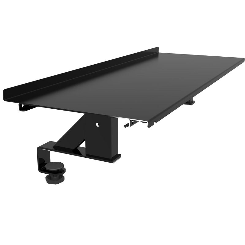 Stand Up Desk Store Clamp-On Adjustable Height Desk Shelf Monitor Stand, 1 of 5